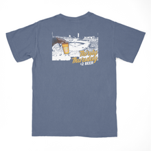 Load image into Gallery viewer, thirsty thursday baseball - denim tee
