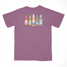 Load image into Gallery viewer, beer bottles - berry tee
