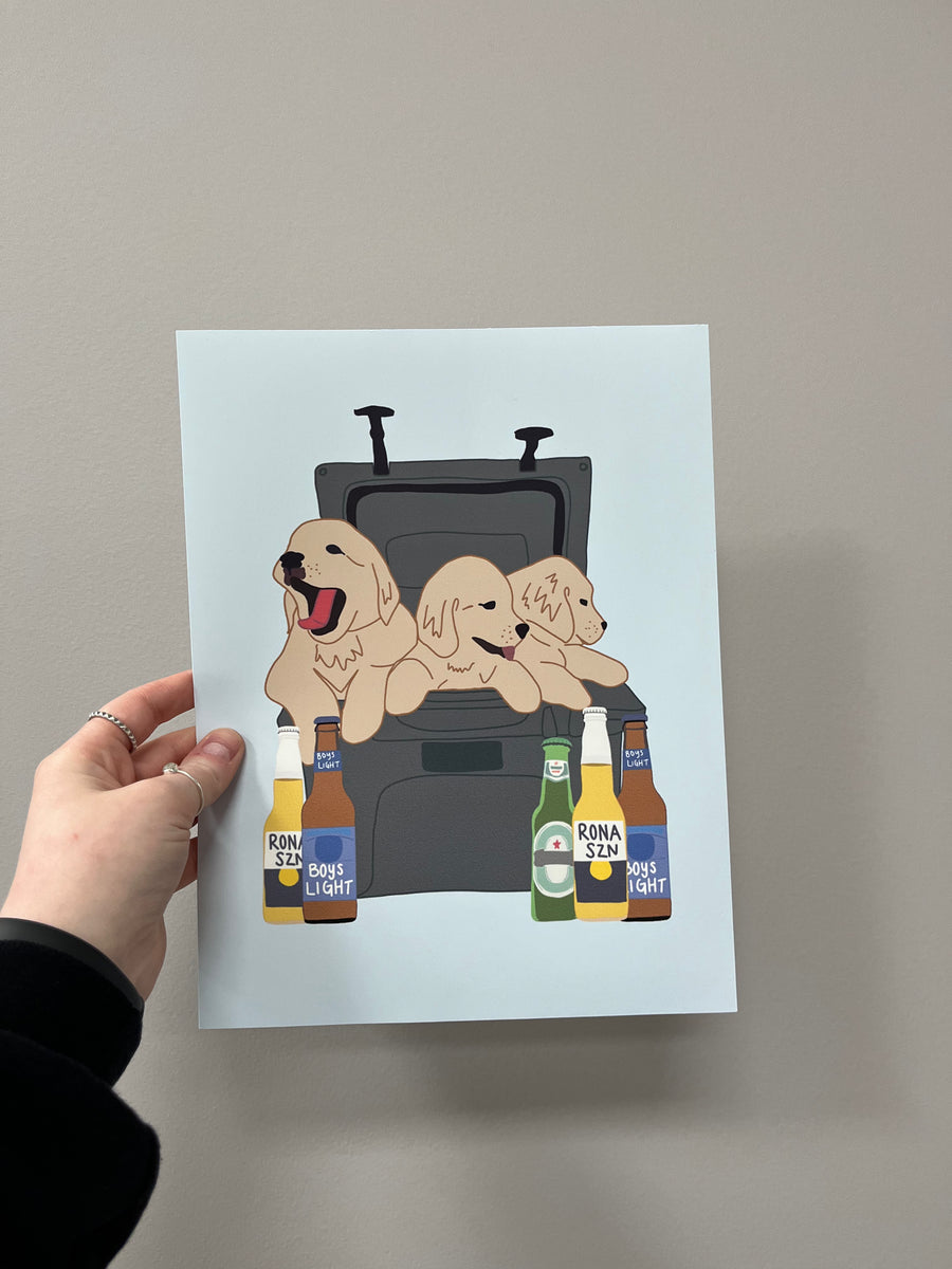 bitches + beer poster Juice Caboose Co.