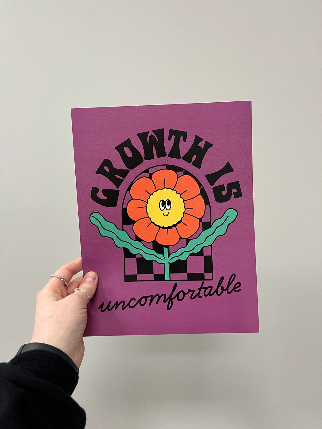 growth is uncomfortable - poster