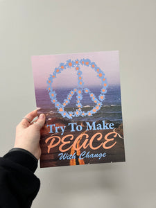 make peace with change - poster