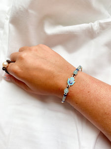 namaste - silver bracelet