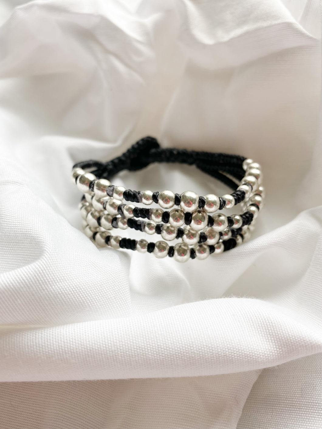 stacked - silver bracelet