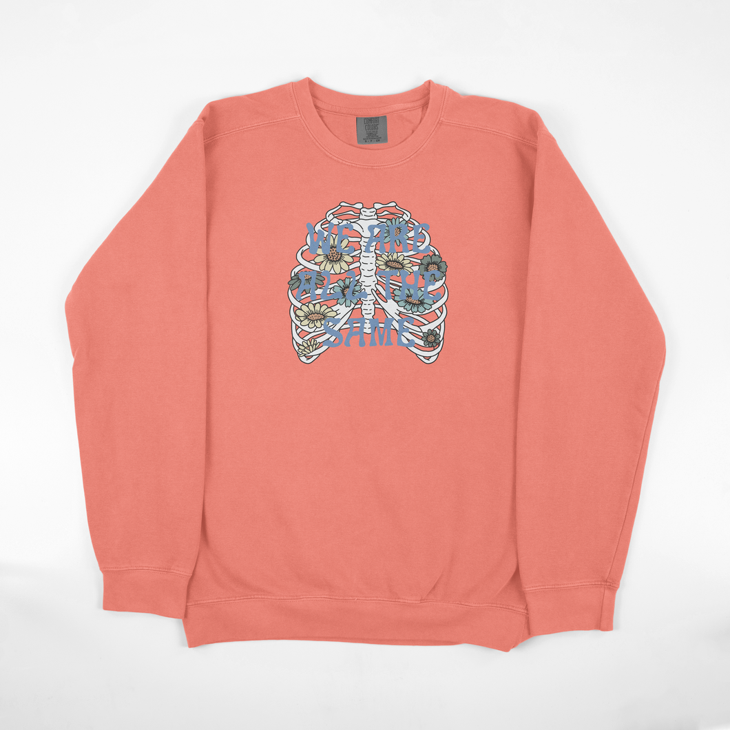 we are all the same - terracotta crewneck