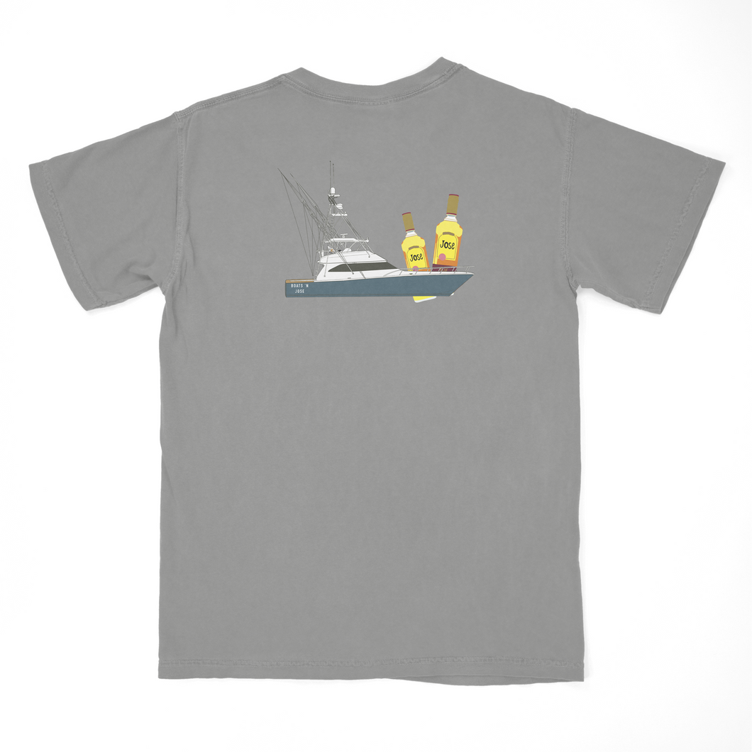 boats and jose- grey tee