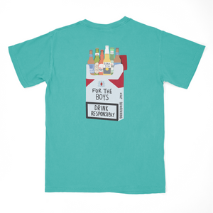 hard pack - seafoam tee