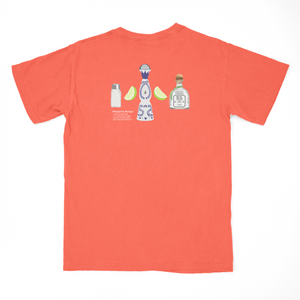 margarita - bright salmon tee