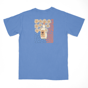 vodka floral - flo blue tee