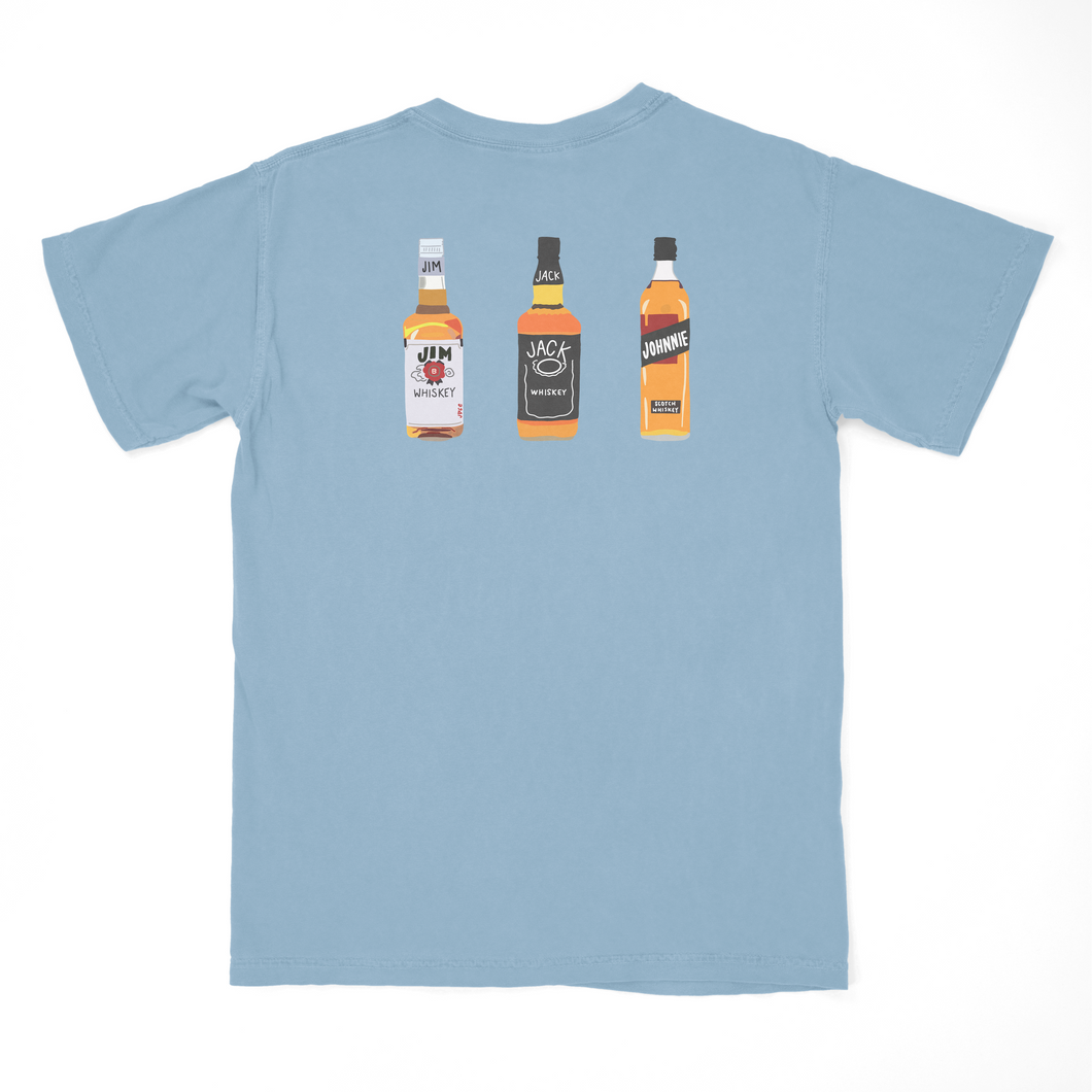 three wise men - ice blue tee